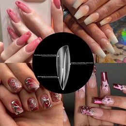 False Nails 550pcs/box Soft Gel Full Cover French Nail Tips Kit For Soak Off Extensions Manicure Decor