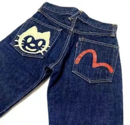 Men's Jeans Y2K men jeans 2000s Harajuku Kawaii anime print Streetwear hip hop high waisted jeans men women Gothic Vintage fashion jeans men 231108