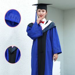 Christening dresses University Graduates Uniform Cosplay Student Japanese School JK Graduation Gown Cap for Academic Seifuku Dress Bachelor Robe Hat 230408