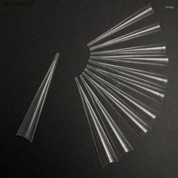 False Nails 120pcs/Bag Half Cover 3XL Stiletto Extra Shape Straight Nail Tips For Building Art Extension Acrylic Maincure Salon