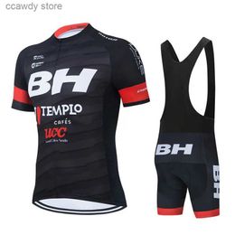 Men's Tracksuits 2021 Team BH Cycling Jersey Suit Shirts Bike Set MTB Ciclismo Ropa Jacket Bib Shorts Maillot Bicyc Kit Cycling Jersey Sets T231109