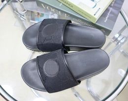 Designer Slippers Slides Sandals Flat slide Mens Womens Luxury Sandal Beach Slipper Platform Rubber Shower leather men Summer Shoes