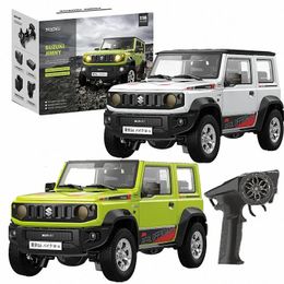 Electric/RC Car 1/16 JIMNY RC Car Rock Crawler LED Light Simulated Sound Off-Road Climbing Truck RTR Full Proportional Models toys for boys 231108