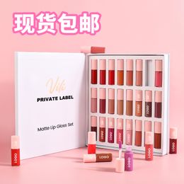 NO Logo Hot Selling Cosmetics Wholesale Bulk Waterproof High Quality Long lasting Lip Gloss Set Accept Your Logo Customized Private Label