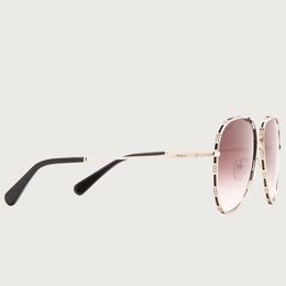 5A Eyewear Ferra 51S268 Full-rim Metal Pilot Eyeglasses Discount Designer Sunglasses For Women Acetate 100% UVA/UVB Glasses With Dust Bag Box Fendave