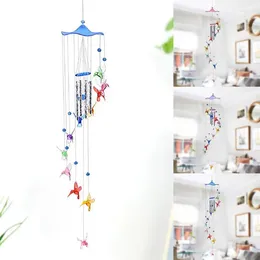 Decorative Figurines Creative Home Decoration Craft Gift Pendant Pastoral Wind Butterfly Chime Hanging Children Bedroom Ornament
