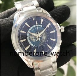 Luxury Watch Men World Time James Bond Mens Automatic Watches 42mm Mechanical Movement Men's Skyfall Watches Steel Wristwatches