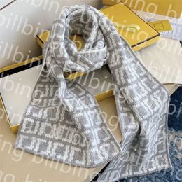 Designer Cashmere Scarf Men Women Thick Knitted Scarves Winter Warm Long Shawl Fashion Designers Letter Printed Neck Scarfs Wraps