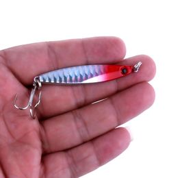 7pcslot 21g 14g Metal Jigs Spoon Lead Hard Bait Fishing Lures Fishing Tackle Sink Jigging Hook Winter Fishing For Bass34525754928373