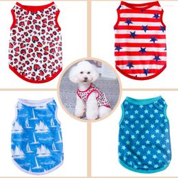 Dog Apparel Vest Clothes Summer T-shirt O-neck Sleeveless Pet Supplies For Small Medium Dogs Accessories Classic