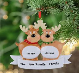 Delicacy Resin Personalized Ornaments Gifts the Reindeer Family of 234567 3474110