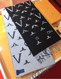 Women's Designer Scarf Scarves 186x34 cm 100% Wool V Scarf Poncho Fashion Warm Female Blanket For Office Sleeping BlanketS Winter Christmas Gift