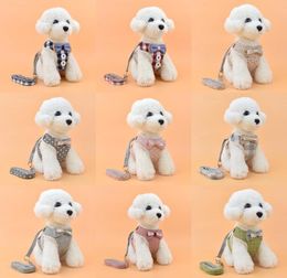 Dog Harnesses Cat Leashes Pet Vest Type Dog Leashes Pet Bowknot Chest Strap Pet Supplies 9 Style XD245532167241