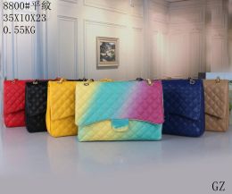 2023 5A Designer Bags Shoulder Chain Bag Flap Totes Bags C Wallet Cheque Velour Thread Purse Double Letters Solid Hasp Waist Square Stripes W