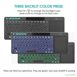 Keyboards Keyboards 2.4G Wireless Keyboard with Touchpad Mouse Number Numeric USB Backlit For Android TV BOX Smart TV PC R231109