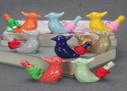 Bird Shape Whistle Waterbirds whistles Children Gifts Ceramic Water Ocarina Arts And Crafts Kid Gift Many Styles8040757