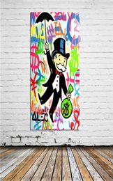 Alec Monopoly Street Canvas Painting Living Room Home Decor Modern Mural Art Oil Painting6483558