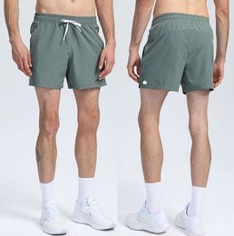 lu Mens Jogger Sports Shorts For Hiking Cycling With Pocket Casual Training Gym Short Pant Size M-4XL Breathable loose