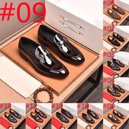 F5/23Model Luxurious Italian style high quality Shoes hard cowhide men's formal wedding dress shoes pointed toe gentleman men's brogues oxford shoes