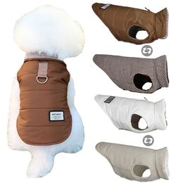 Dog Apparel Dog winter warm coat waterproof pet clothing suitable for small and medium-sized dogs cats French bulldog clothing Chihuahua vest jacket 231109