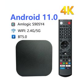 iATV Q8 Smart TV Box BT5.0 Quad-Core 4K HDR 100M 32G Android 11 2.4G/5G WIFI Amlogic S905Y4 Set top box Media Player