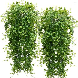 Decorative Flowers Ivy Artificial Hanging Green Dill 81.28 Cm Plant Simulation Outdoor UV-resistant Plastic