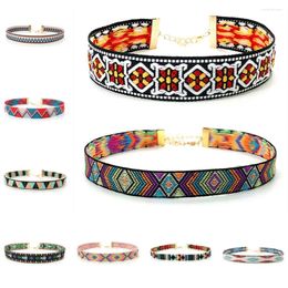 Choker Vintage Cute Colorful Bohemian Goth Ethnic Chain Collar For Women Jewelry Accessories Gift 2024