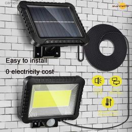 Solar Wall Lights Solar Light Outdoor LED Solar Light Outside with Motion Detector IP65 Waterproof 120 Lighting Angle Solar Wall Light Q231109