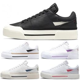 Back To School Court Legacy SLP WMNS TOP QUALITY Lift Student Shoes Series Low Top Classic Match Leisure Sports Men Platform Women Small White Shoes Big Size us 11