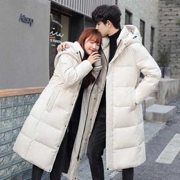 Women's Down Parkas Female Korean Slim Fit 90% White Duck Down White Down Coat 2023 New Men's Women X-long Thick Winter) Warm Down Jackets zln231109