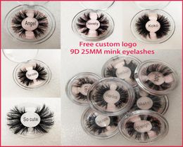 Newest 9D Mink Eyelashes Eye makeup Mink False lashes Soft Natural Thick Fake Eyelashes 25MM Eyelashes Extension Beauty Tools 16 s6940736