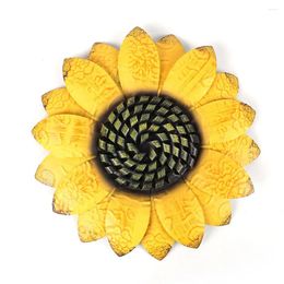 Garden Decorations Home Wall Hanging Wrought Iron Flower Decoration Sunflower Art Room Accessories