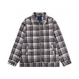 Designer men's oversized jacket jacquard suede coat pattern wool sweater street hip-hop jacket street embroidery j87878