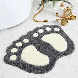 Carpets Non-slip Foot-type Bathroom Carpet For Floor Absorbent Foot Mat Door Kitchen Mats Home Decor