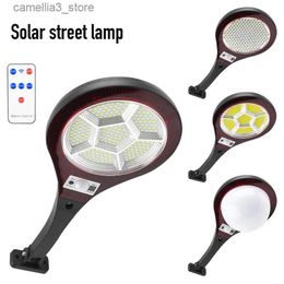 Solar Wall Lights LED Solar Lamp Solar Street Light Outdoor Waterproof PIR Motion Sensor Remote Control Wall Light Home Garden Road Spotlight Q231109