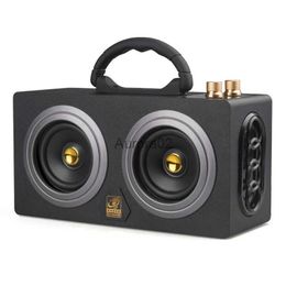 Computer Speakers 20220909vvxz Bluetooth speaker outdoor portable retro wooden portable stereo mobile phone computer square dance graffiti heavy YQ231103