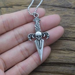 Chains 12pcs Gothic Skull Sword Cross Pendant Necklace Viking Men's Jewellery