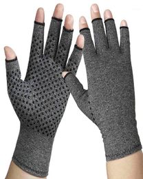 Cycling Gloves Comfy Brace Arthritis Hand Compression Glove Fingerless Breathable Wicking Fabric Alleviate Rheumatoid Pains Thera8896776