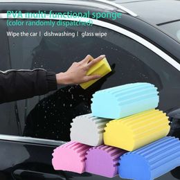 1Pcs Car Wash Sponge Block Car Motorcycle Cleaning Supplies Large Size Sponge Brush Dusting Random Colour Car Cleaning Tool