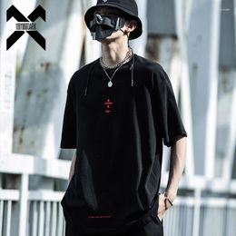 Men's T Shirts Hip Hop Tshirt 2023 Men Embroidery Shirt Streetwear Harajuku Summer Short Sleeve T-Shirt Cotton Tops Tees Black
