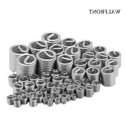 Freeshipping 60pcs/Lot Wire Thread Insert Bushing Screws Sleeve Stainless Steel M3-M12 Repair Insert Kit Fastener Connection Tools Dfjqc