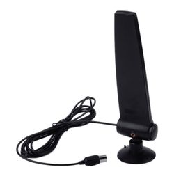 Freeshipping Digital Amplified Indoor TV Antenna 18dBi Signal WiFi Wireless Antennas Aerial with Extension Cable For DVB-T TV HDTV Rece Hpvg