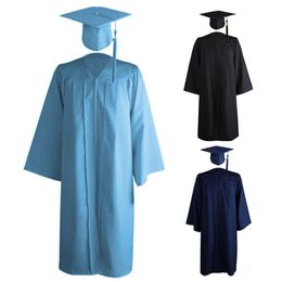 Christening dresses Terrific Lightweight Academic Gown Set Tassel Mortarboard Set Unisex Academic Hat Set for Graduation Ceremony 230408