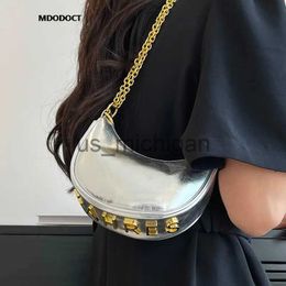 Evening Bags New Mini Saddle Chain PU Crossbody Bags For Women Luxury Designer 2023 Casual Shoulder Bags Summer Fashion Lipstick Ladies Purse J231109