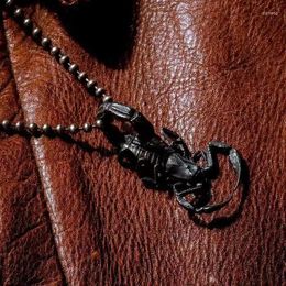 Pendant Necklaces Vintage Brass Gothic Scorpion Key Chain Fashion Car Ring Bag Hanging Exquisite Handicrafts Accessories