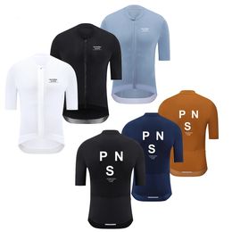 Cycling Shirts Tops PNS Men Cycling Jersey Road Bike Cycling Clothes Short Sleeve High Quality Cycling Shirts Maillot Ciclismo Bicycle Clothing 231109