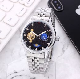 Mens Watches Automatic Mechanical Diamond Watch Stainless Steel Sapphire glass Super luminous WristWatches montre de luxe