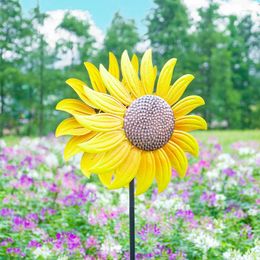 Garden Decorations Hourpark Outdoor Indoor Metal Windmill Stake Decorative Wind Spinner