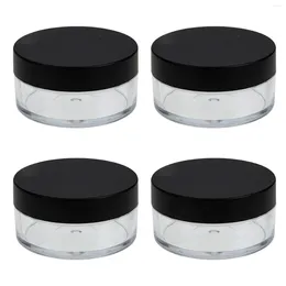 Storage Bottles 4 Sets Powder Box Plastic Containers Empty Puff Case Pack Face Cleanser Container Ps Travel