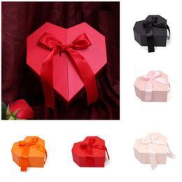 Gift Wrap Surprise Box Flower Candy Boxes Heart Shaped Double Door Packaging Case BoxGift